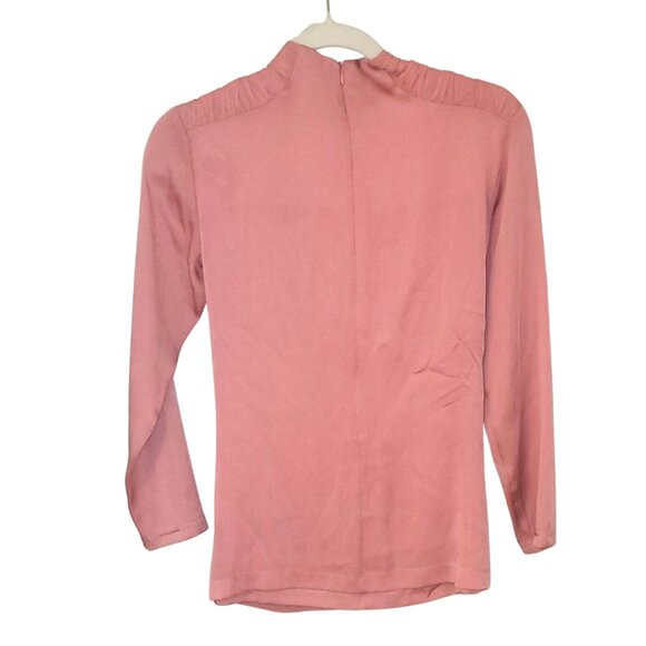 Carlisle Collection Cross-front Silk Blouse. Size 0. - Picture 4 of 7